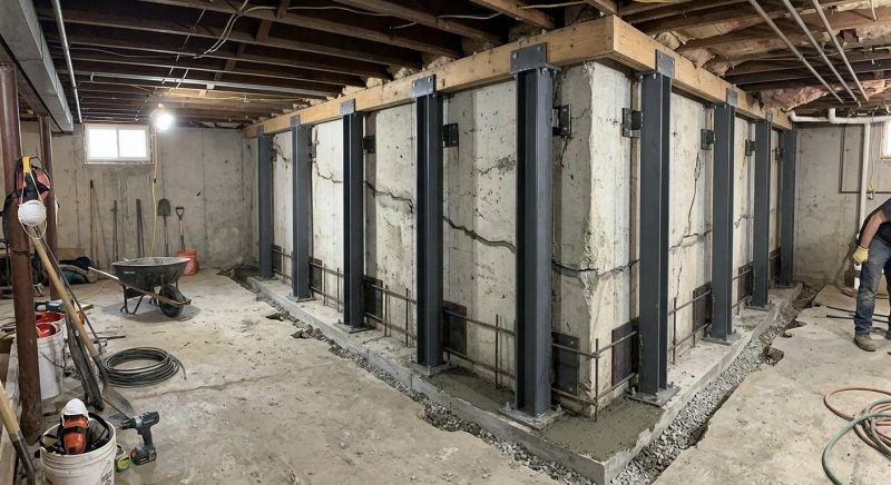 Basement Stabilization in Mcdonough, GA