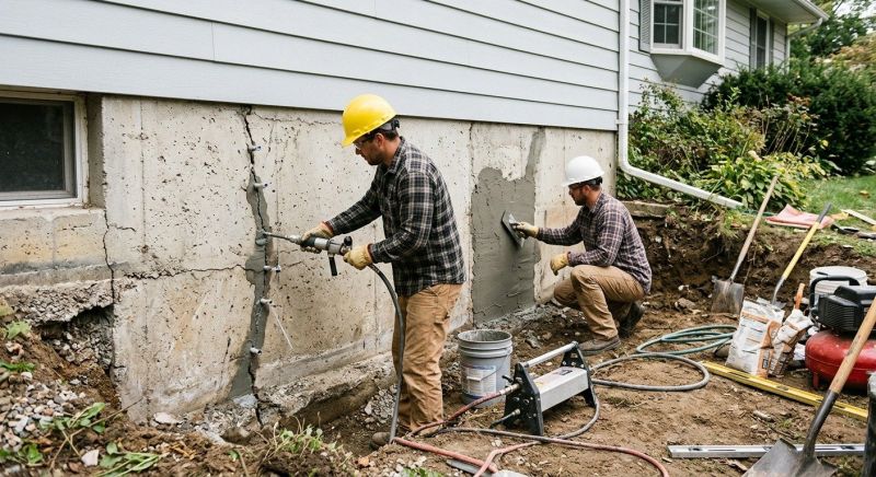 Cracked Foundation Repair in Conyers, GA