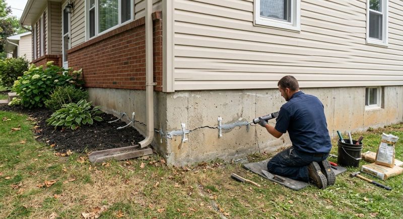 Cracked Foundation Repair in Milner, GA