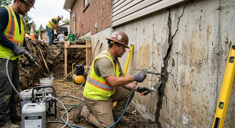Cracked Foundation Repair in Stockbridge, GA