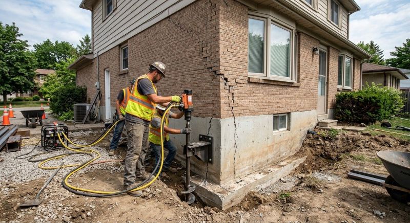Foundation Lifting in Peachtree City, GA