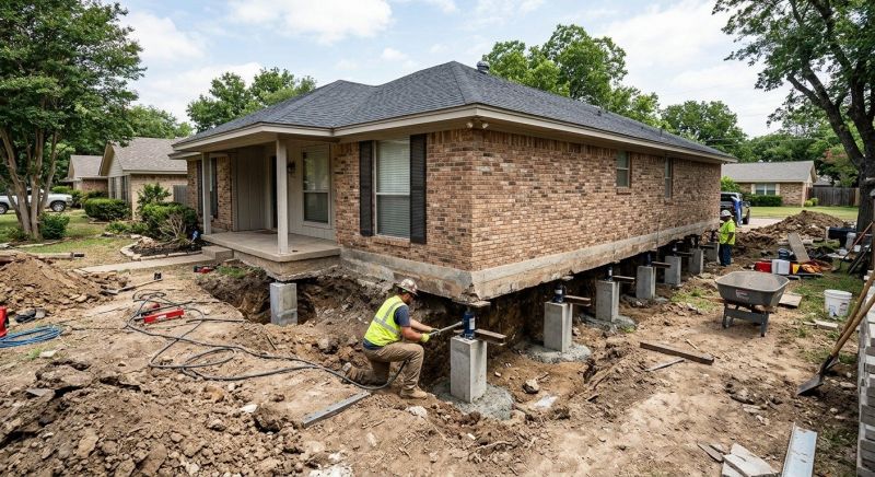 Foundation Pier Leveling in Mcdonough, GA