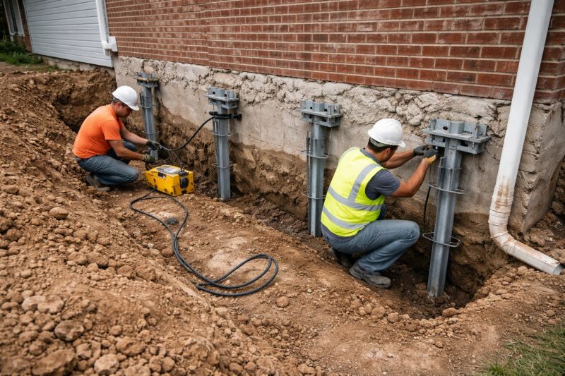 Helical Piers Installation in Mcdonough, GA