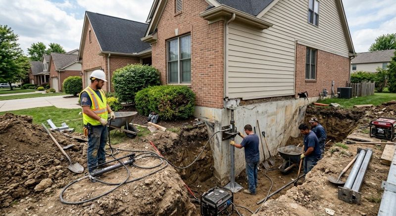 Sinking Foundation Repair in Covington, GA