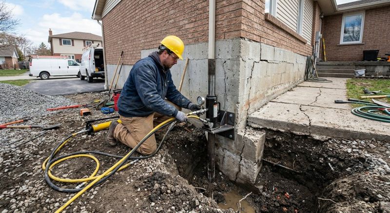 Sinking Foundation Repair in Dekalb County, GA