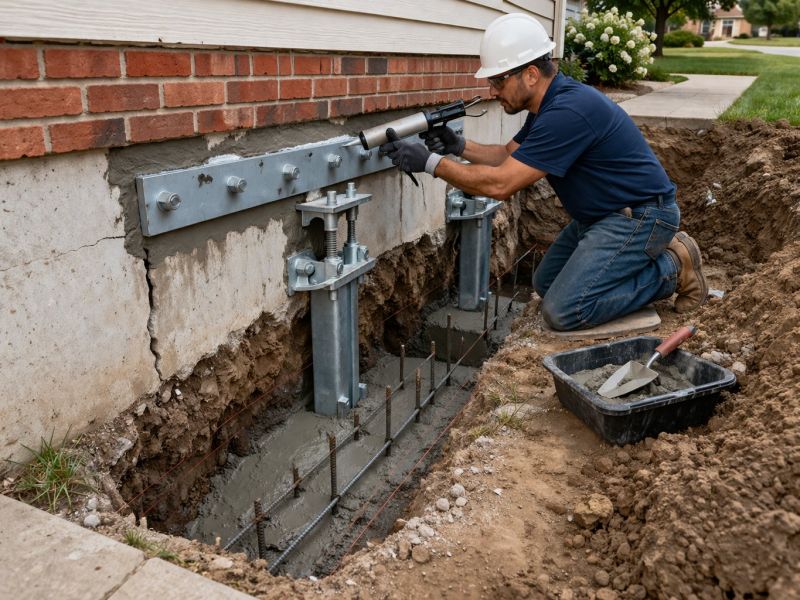 Sinking Foundation Repair in Forest Park, GA