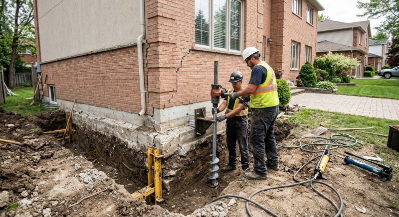 Sinking Foundation Repair in Hampton, GA