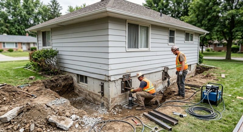 Sinking Foundation Repair in Lovejoy, GA