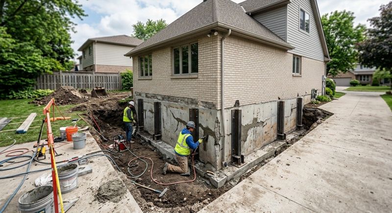 Sinking Foundation Repair in Newton County, GA